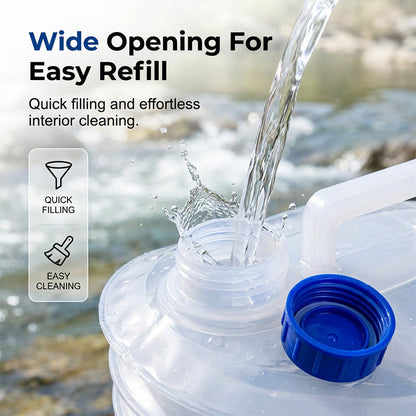 Folding Water Storage Containers, Retractable Large-Capacity Bucket with Handle