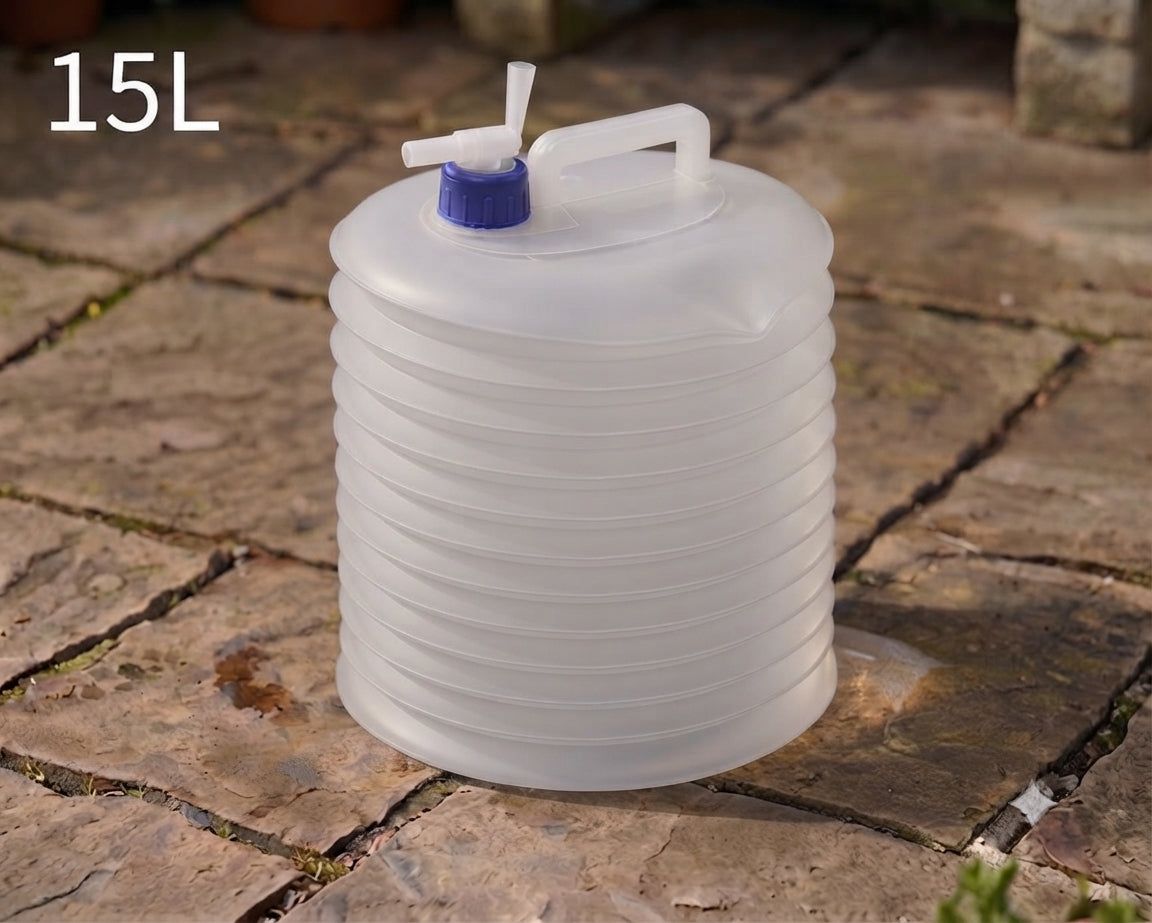 Folding Water Storage Containers, Retractable Large-Capacity Bucket with Handle