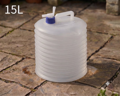 Folding Water Storage Containers, Retractable Large-Capacity Bucket with Handle