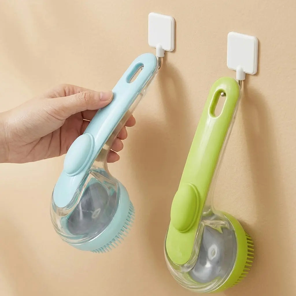 2026 New 2-in-1 Pet Bath & Grooming Deshedding Animal Hair Brush with Built-in Soap Dispenser