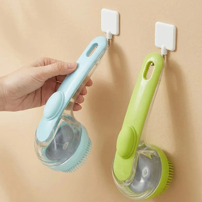2026 New 2-in-1 Pet Bath & Grooming Deshedding Animal Hair Brush with Built-in Soap Dispenser