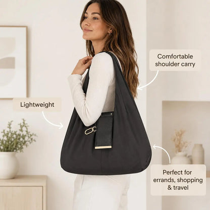 🔥LAST DAY SALE 49% OFF-👜✨Foldable Shopping Bag Keychain Eco-Friendly Reusable Tote Bag
