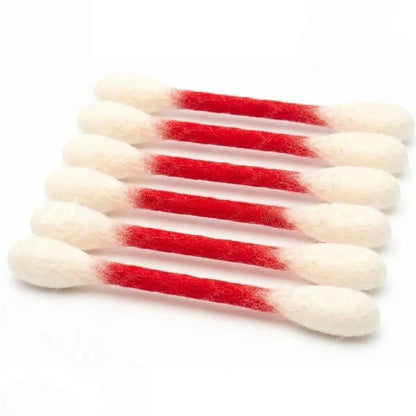 6 Pack Giant Q-tip Shaped Cat Toys - Soft Felt Cotton Swab Kitten Teething Sticks